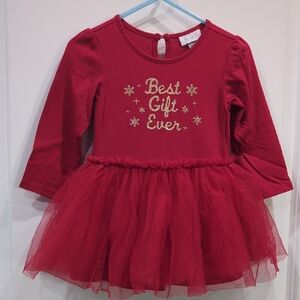 The Children's Place Red Bodysuit with Gold Accents